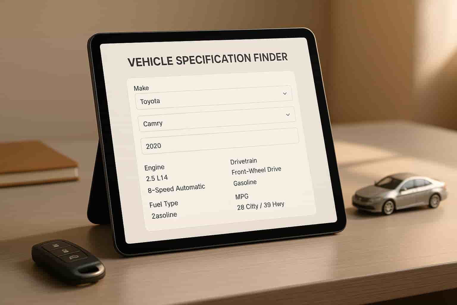 Vehicle Specification Finder